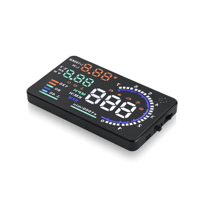 A8 5.5" OBD2 HUD Tulosnäyttö – LED-tuulilasiprojektori Nopeus, RPM ja Lämpötila
