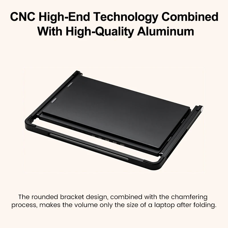 Triple-screen portable monitor, 15.6" Full HD IPS displays