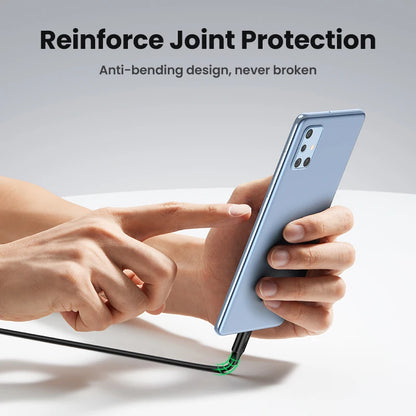 UGREEN 100W USB-C Latauskaapeli – PD 3.0 Pikalataus 5A – iPhone 15, MacBook, iPad Pro – 0.5M