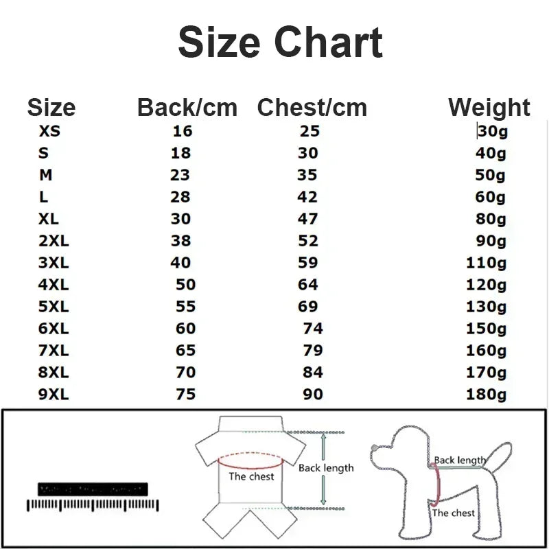 Dog winter hoodie, sporty and warm, for small, medium and large dogs