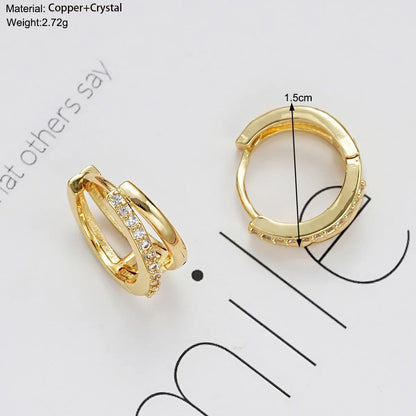 Steel hoop earrings for women