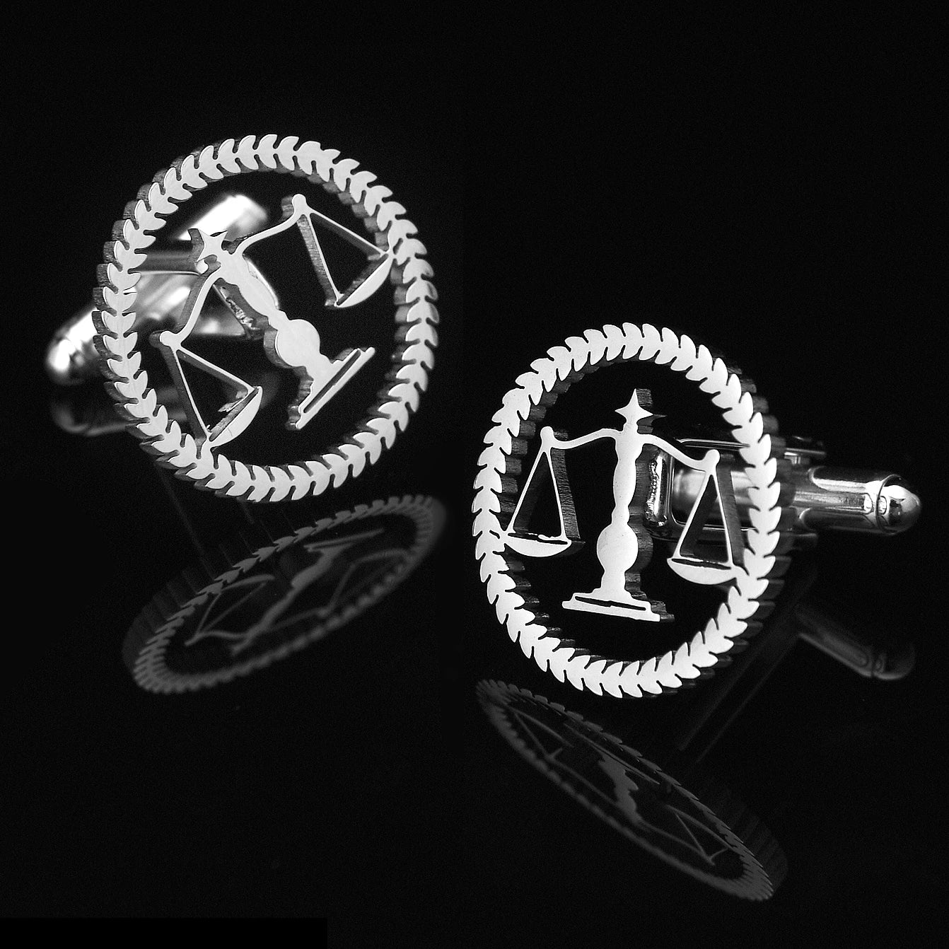 Men's Lawyer Tie Clip, Scales of Justice