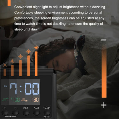240W Langaton Latausasema – All-in-One Digitaalikello, Herätyskello ja Pikalataus