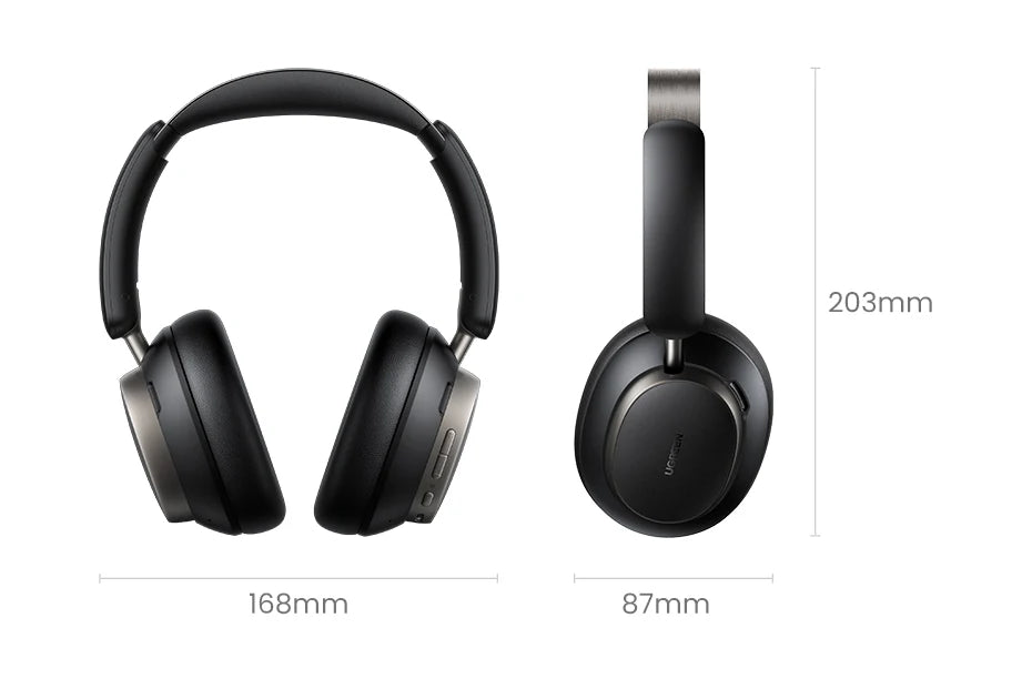 UGREEN Studio Pro Wireless Headphones - 48dB ANC Noise Cancelling, Hi-Res LDAC, 120h Battery Life