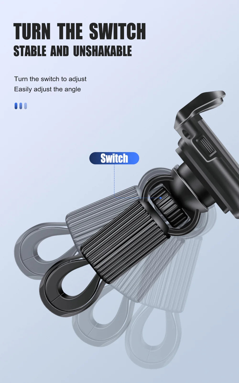 360° Kääntyvä Puhelimen/Tabletin Pidike – Auton niskatuki, pyörä, juoksumatto