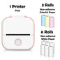 Phomemo T02 mini thermal printer, wireless pocket printer for labels