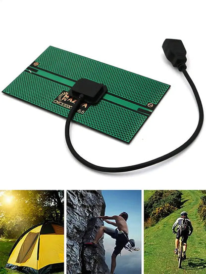 1.65W Kannettava Aurinkopaneeli 5.5V – Mini-aurinkopaneeli Ulkoiluun – Puhelin & Tabletti