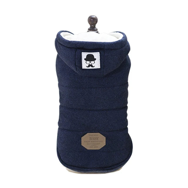 Dog winter coat, thick and warm material, for small and medium-sized dogs