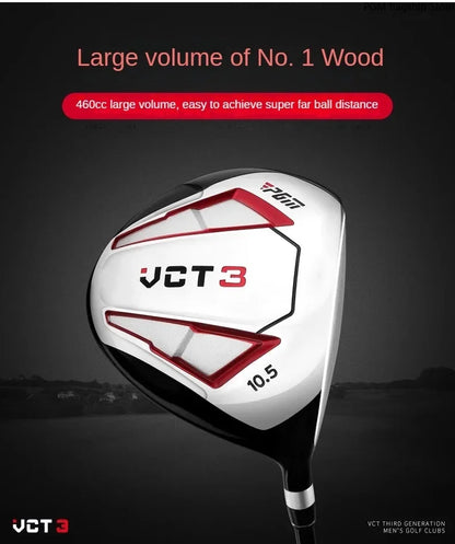 PGM VCT3 Golf Club Set 12 Pieces for Men, Top-Class Set for Beginners