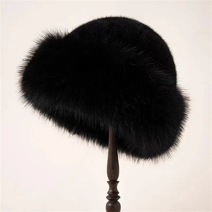 Luxury mink fur hat for winter, different colors