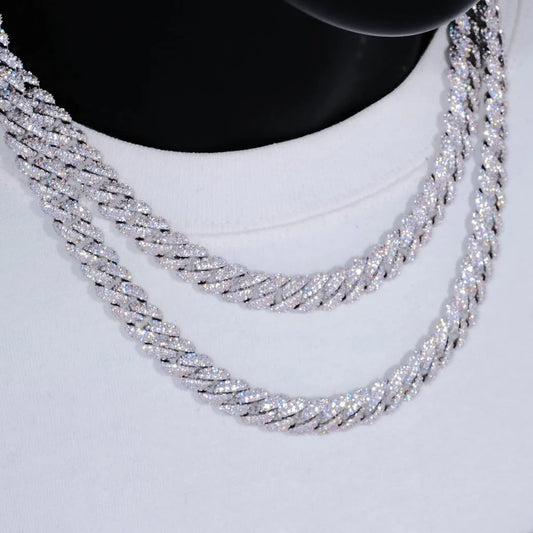 Diamond Cuban Link Chain, full of cz diamonds