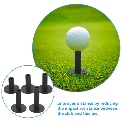 Silicone golf tees 5 pcs, flexible professional ball holders for practice