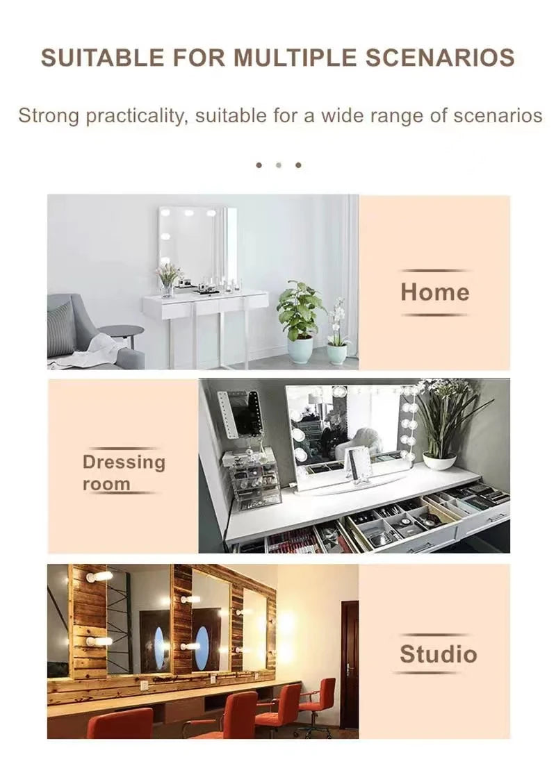 Professional LED light bulbs for makeup mirrors