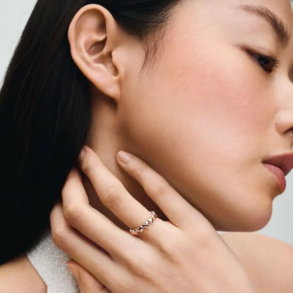 925 Hopeinen tähdenlento sormus, säädettävä, saatavana eri variaatioita