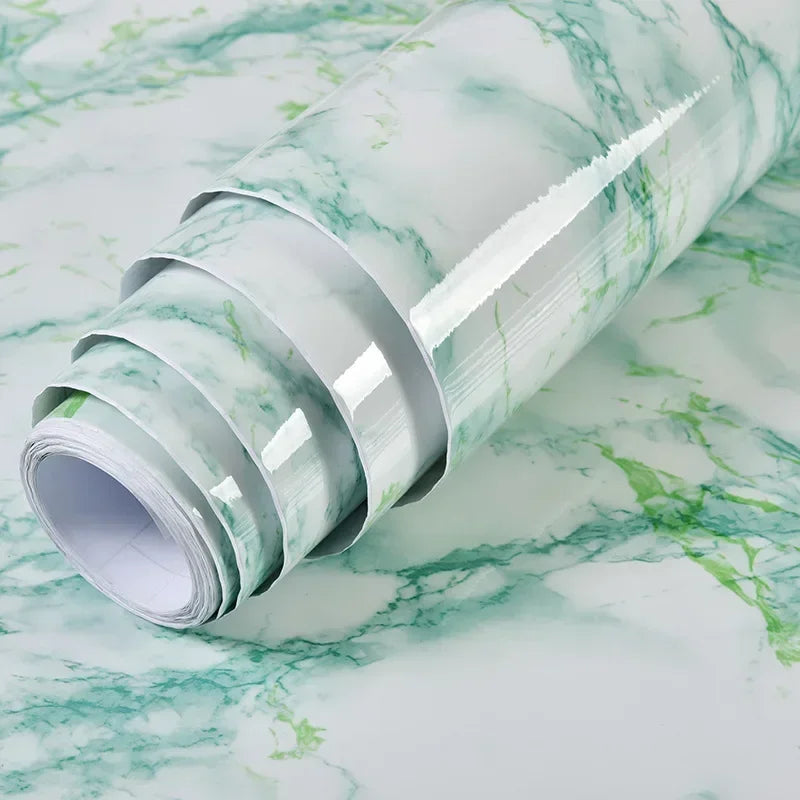 Marble patterned self-adhesive wallpaper, available in many different variations