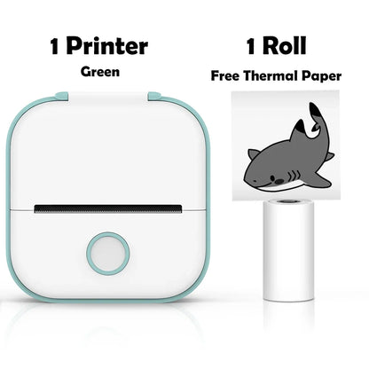 Phomemo T02 mini thermal printer, wireless pocket printer for labels