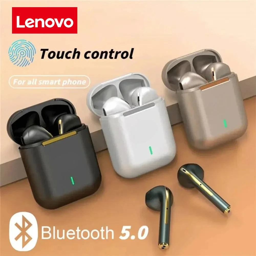Lenovo J18 TWS Bluetooth-nappikuulokkeet – HiFi Stereo, Vedenkestävät ja Kosketusohjaus