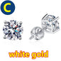 COSFIX Moissanite Stud Earrings for Women