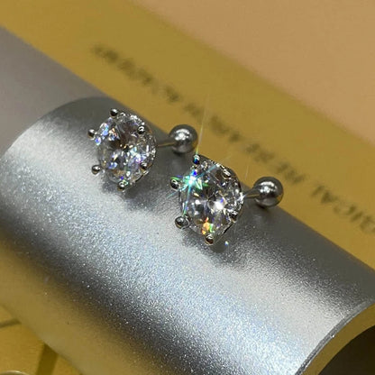 COSFIX Moissanite nappikorvakorut naisille