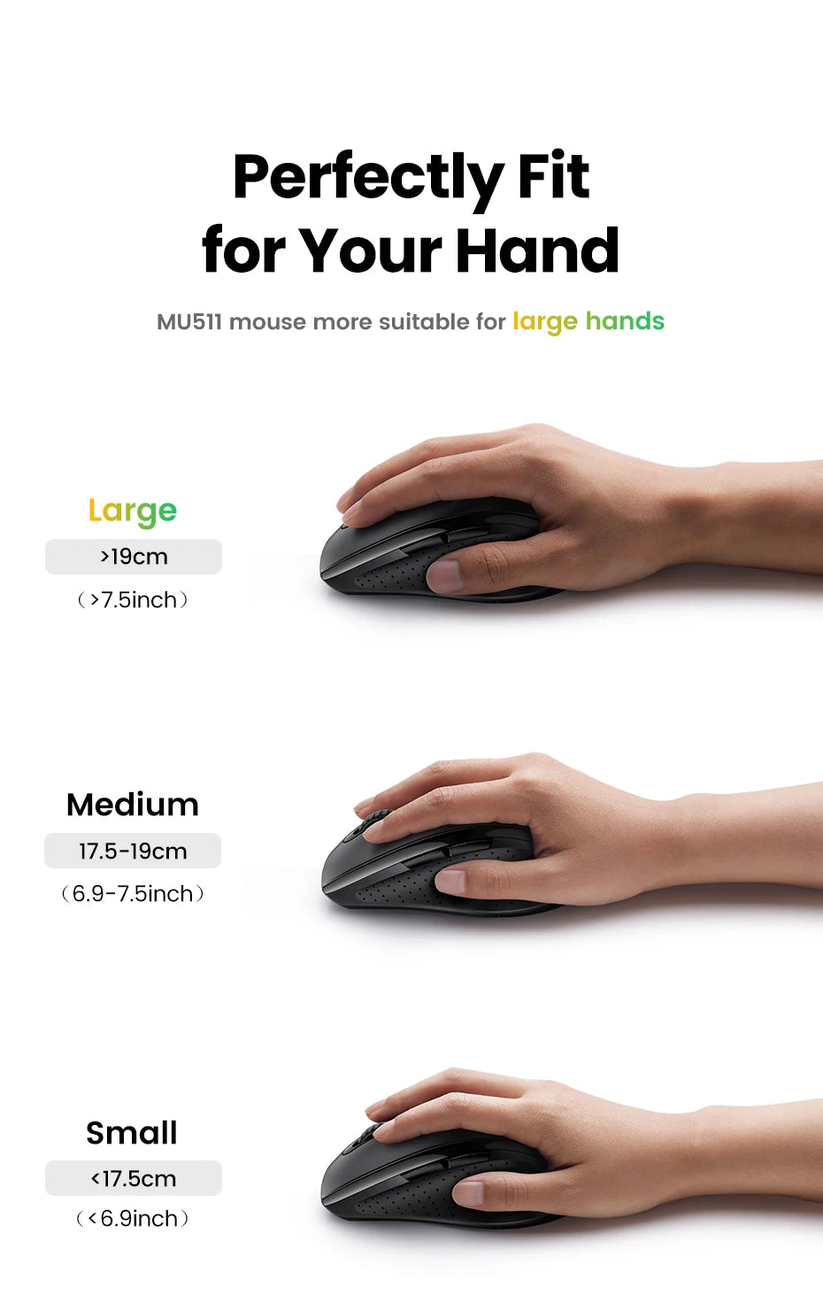 UGREEN Langaton Hiiri 1600DPI - Hiljainen 2.4GHz USB-hiiri PC & MacBook