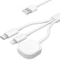 3-in-1 Magneettinen Lataustelakka – USB-C & USB-A – iPhone, Apple Watch & AirPods