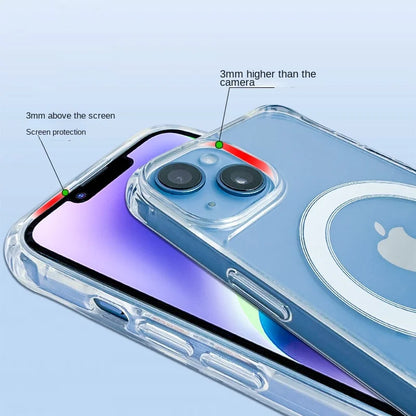 Crossbody Kaulanauha iPhone-suojakuori MagSafe - Läpinäkyvä Magneettinen Kotelo