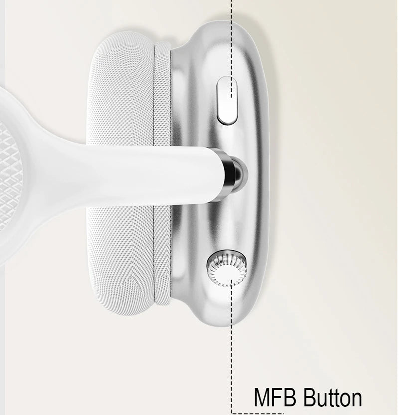 Premium wireless headphones with RGB display, memory card reader