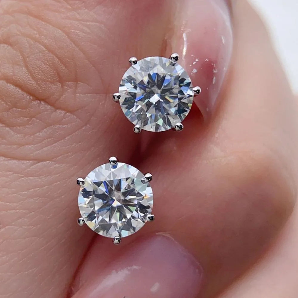 COSFIX Moissanite nappikorvakorut naisille