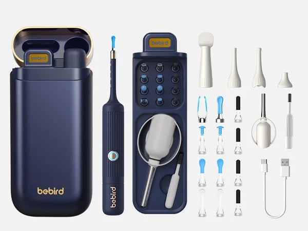 Bebird EarSight Plus I35R Visual Ear Cleaner - Bendable HD Camera, Tweezers, Earwax Pack