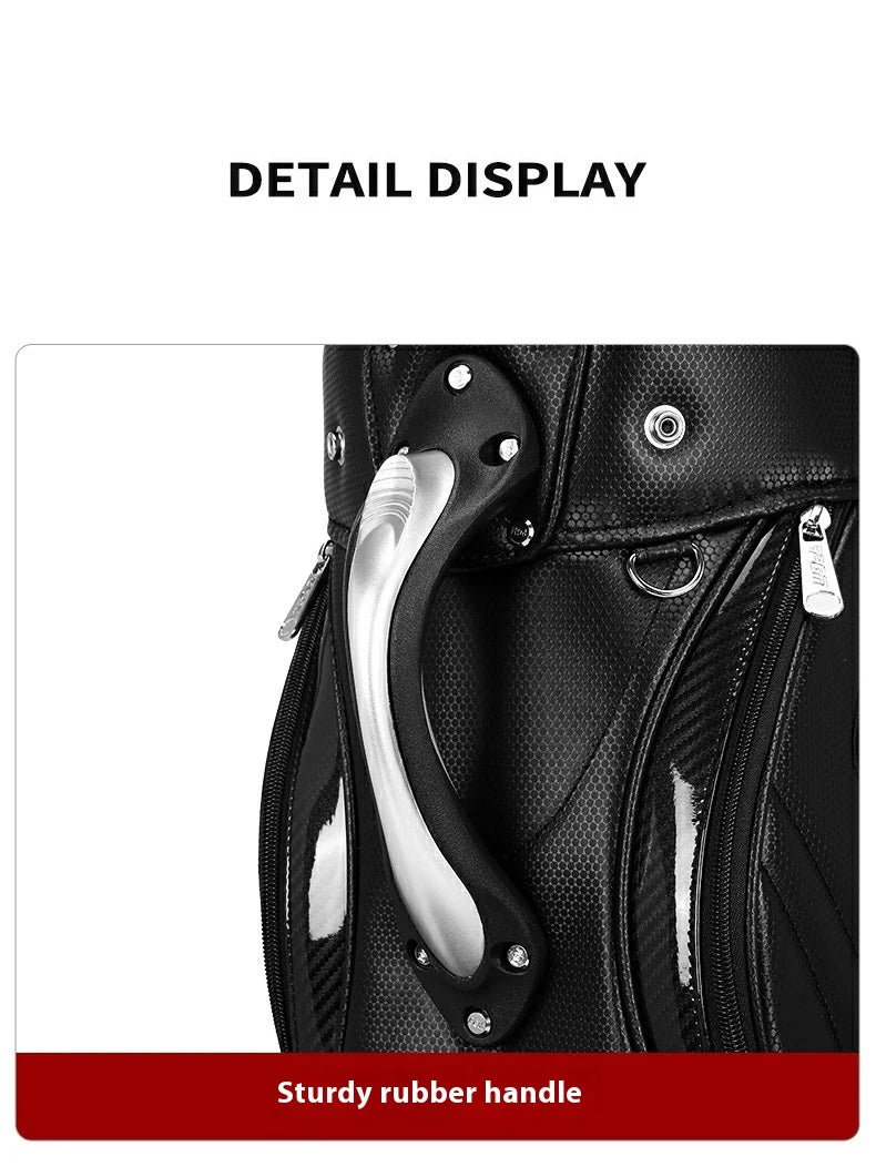 PGM QB034 golf bag, premium, leather bag, for 14 clubs