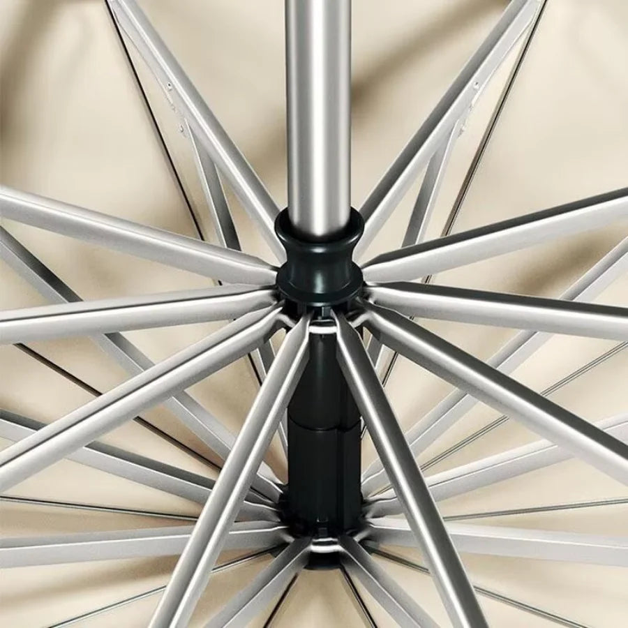 Kannettava Täysautomaattinen Sateenvarjo Rengassolkella - Pikalukkosäilytys, UV-Suojaus - Sininen