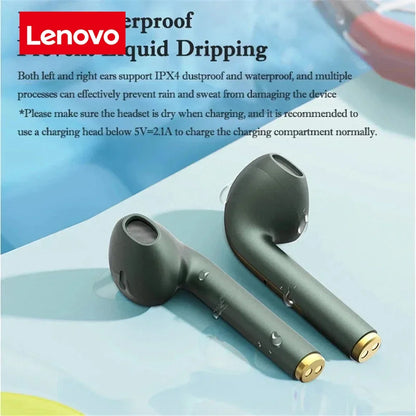Lenovo J18 TWS Bluetooth-nappikuulokkeet – HiFi Stereo, Vedenkestävät ja Kosketusohjaus