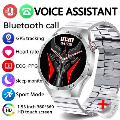 GT5 Pro GPS Smartwatch with AMOLED display, NFC payment function, health tracking