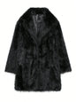 Indefeir French faux fur coat for women