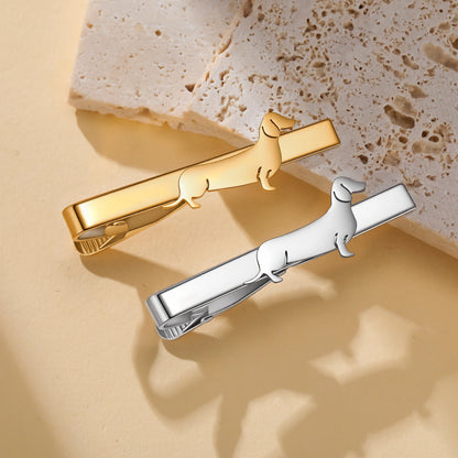 Men's Dachshund Tie Clip