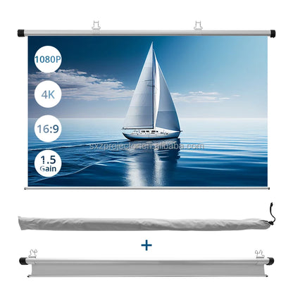 Kannettava Projektorikangas 60" – Lattiamalli ulko- ja sisäkäyttöön