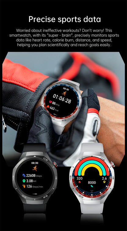 GT5 Pro GPS Smartwatch with AMOLED display, NFC payment function, health tracking