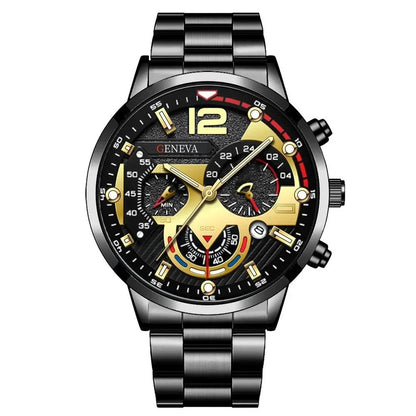Stylish men's watch and jewelry set, just the watch or the whole package
