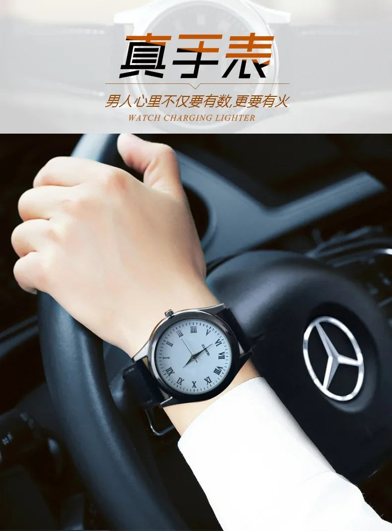 Wristwatch lighter USB rechargeable