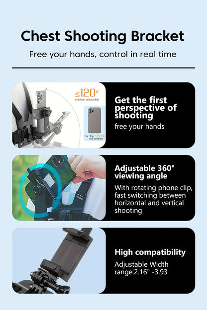 360° Puhelimen Rintateline – Kädet vapaina pyöräilyyn, kiipeilyyn ja moottoripyörään