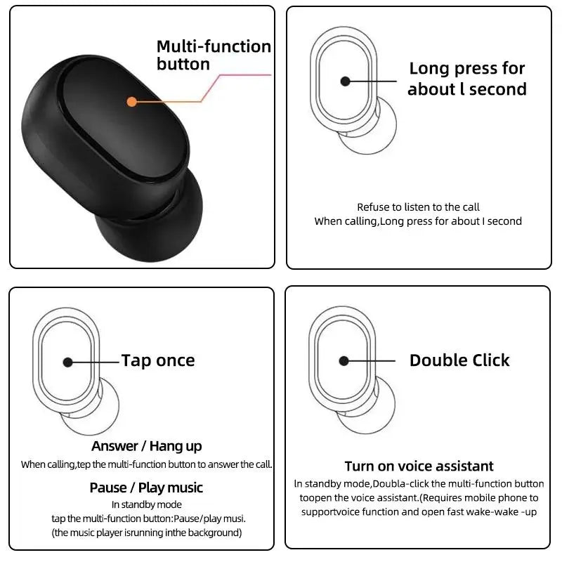 Xiaomi Redmi Airdots 2 TWS Bluetooth-nappikuulokkeet – Langaton Vapaus Mikrofonilla