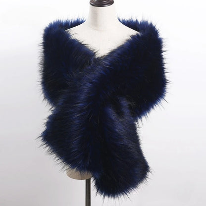 Women's luxury fur scarf