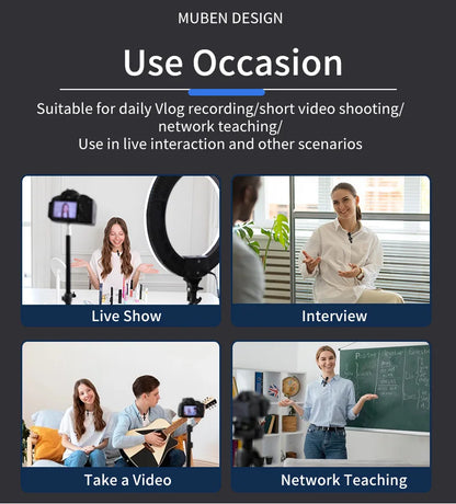 Langaton Lavalier-mikrofoni - Mini Älykäs Kohinanvaimennus iPhone & Android