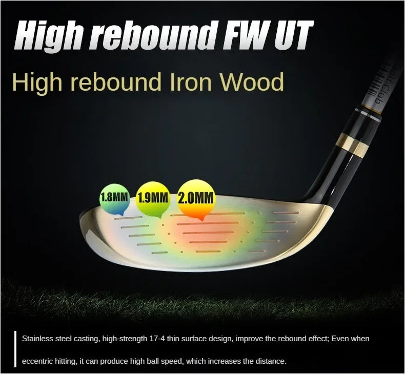 PGM MTG017 golf club set for men, adjustable angle in clubs, titanium alloy