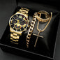 Stylish men's watch and jewelry set, just the watch or the whole package