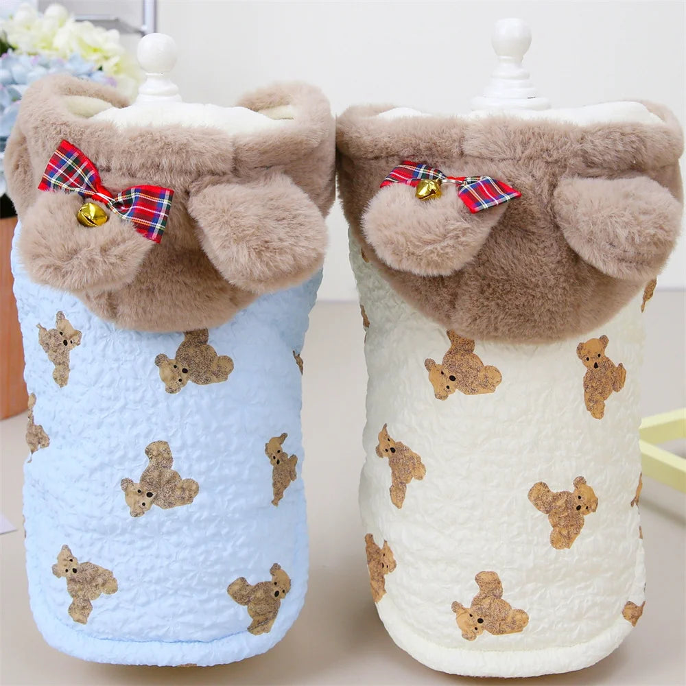 Dog winter coat, thick and warm material, for small and medium-sized dogs