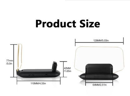 C1 HUD Head-Up Display - OBD2 GPS Navigointi Tuulilasiprojektori Autoon
