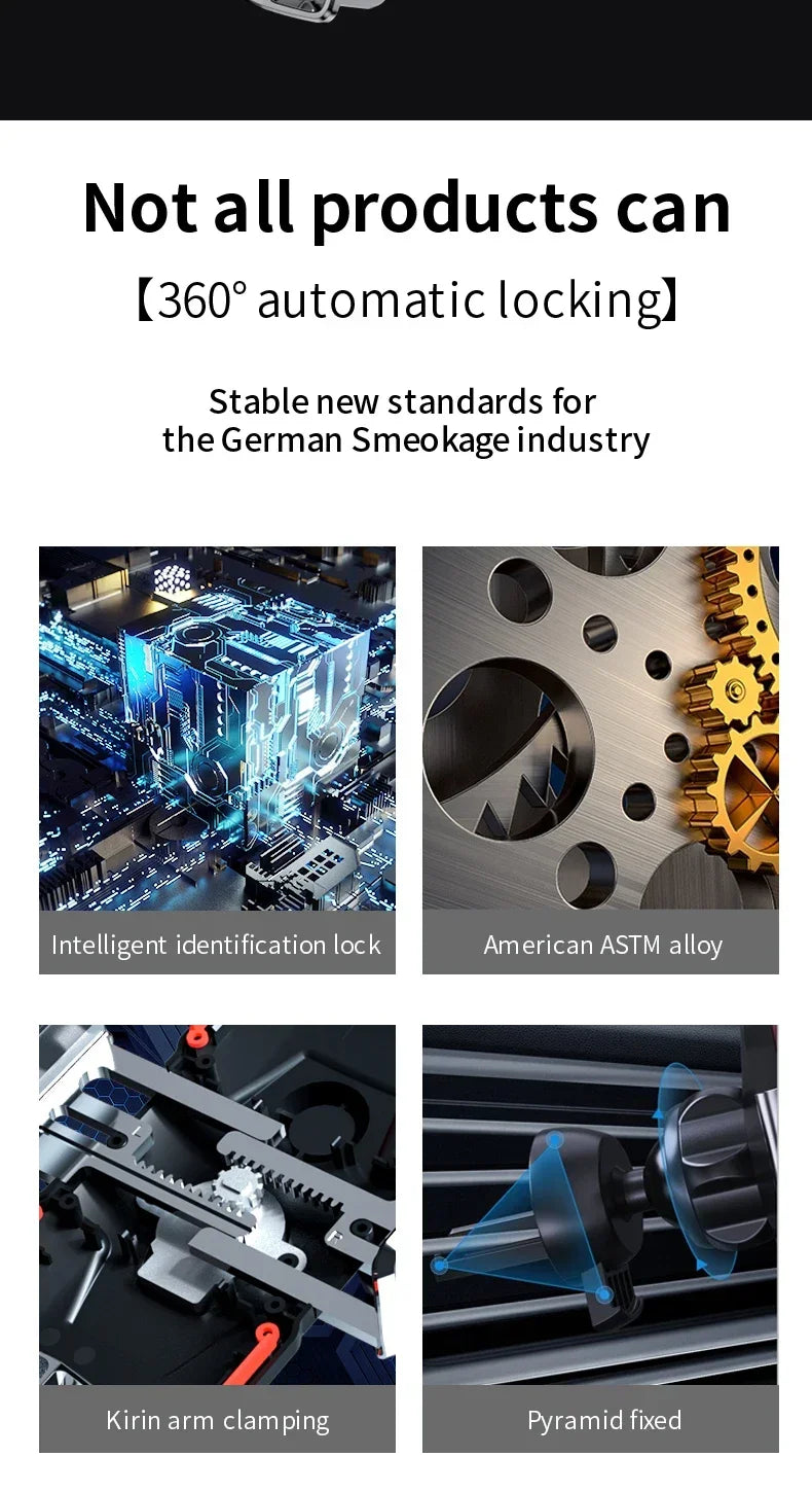 VIKEFON Langaton Autolaturi Magneettinen - Automaattinen Pikalataus iPhone & Samsung