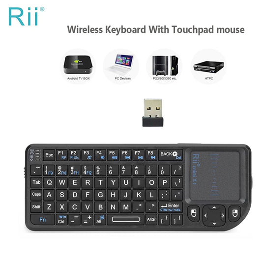 Rii X1 Wireless Mini Keyboard with Touchpad