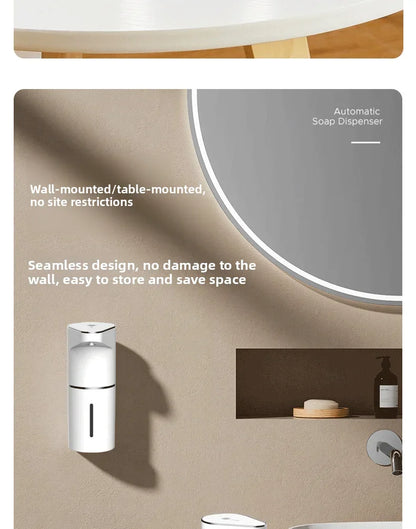 Automaattinen Vaahtoava Saippua-annostelija 2026 - USB-ladattava Älykäs Käsienpesulaite Kylpyhuoneeseen